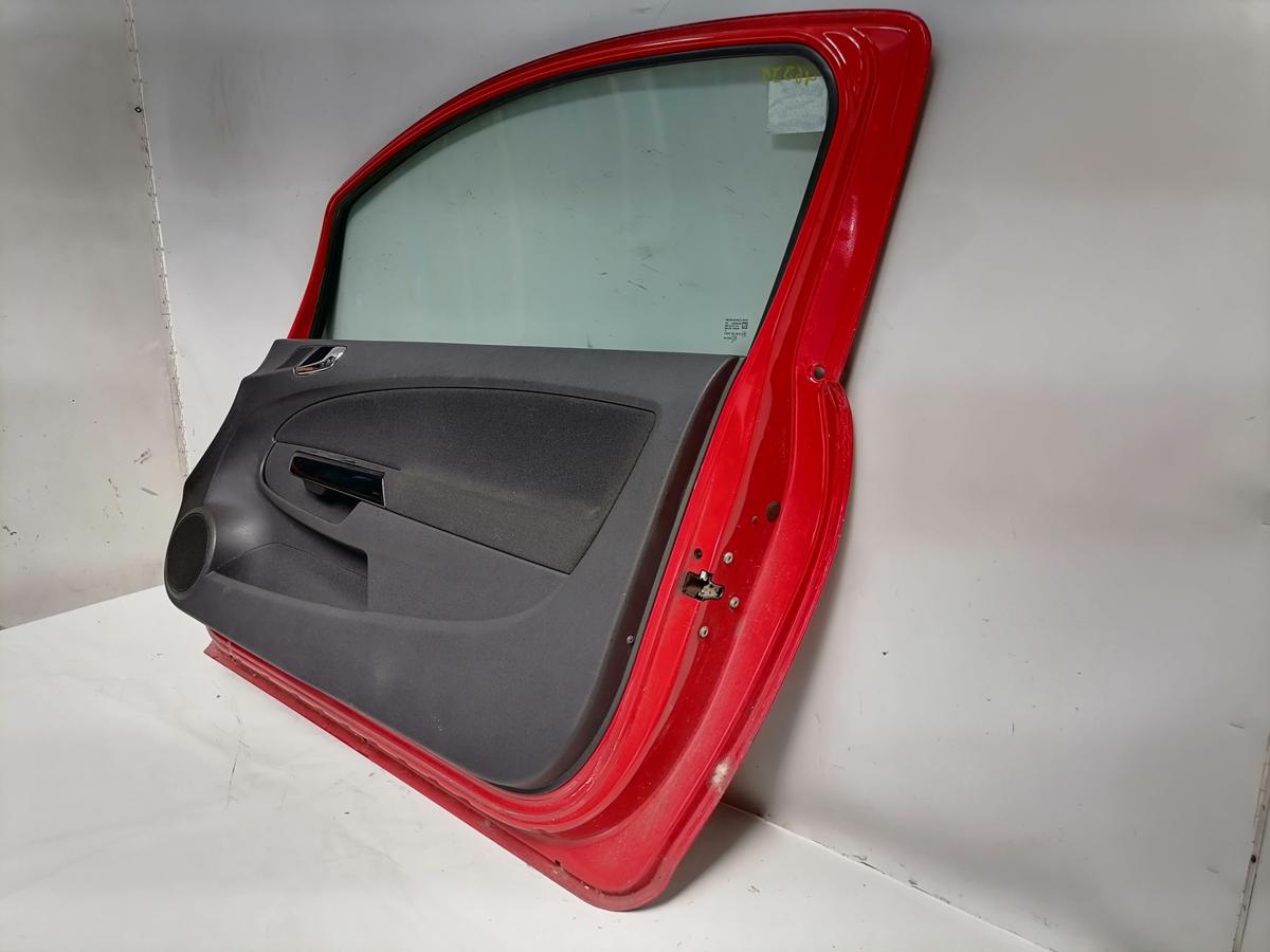 Opel Corsa D original T&uuml;r vorn rechts Z547 Magmarot 3-T&uuml;rer Bj.2007